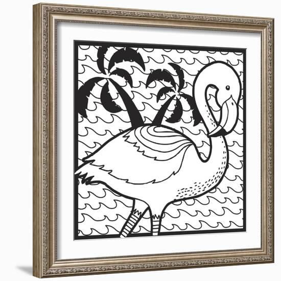 Flamingo-Hello Angel-Framed Giclee Print