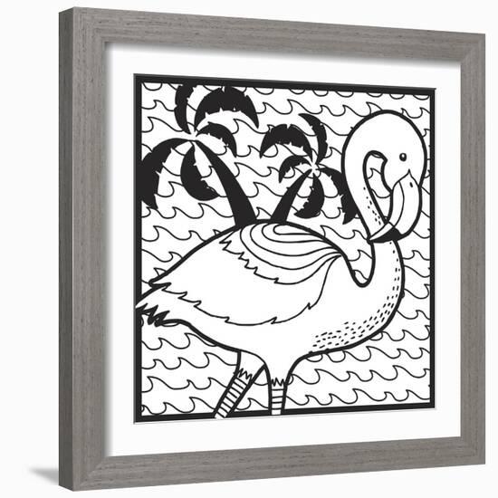 Flamingo-Hello Angel-Framed Giclee Print