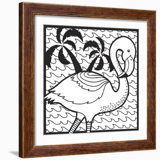 Flamingo-Hello Angel-Framed Giclee Print