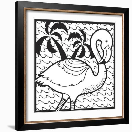 Flamingo-Hello Angel-Framed Giclee Print