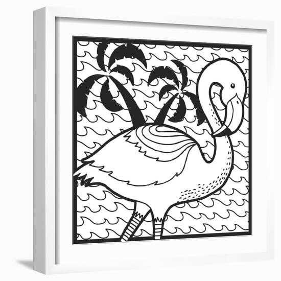 Flamingo-Hello Angel-Framed Giclee Print