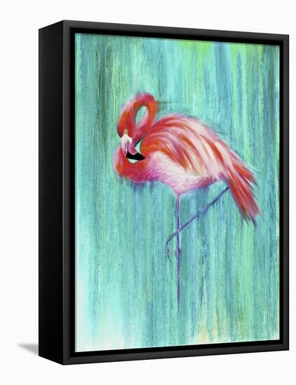 Flamingo-Michelle Faber-Framed Premier Image Canvas