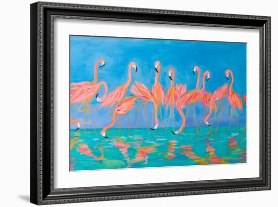 Flamingos-Julie DeRice-Framed Art Print