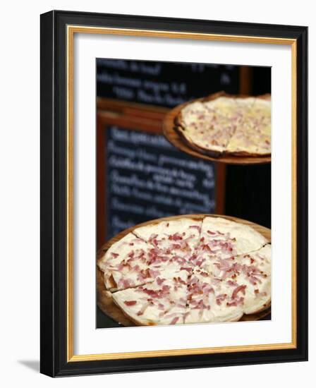 Flammekuche also known as Tarte Flambe, Strasbourg, Alsace, France-Yadid Levy-Framed Photographic Print