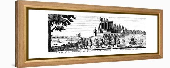 Flamsteed House in Greenwich Park, London, Late 17th Century-null-Framed Premier Image Canvas