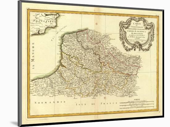 Flandre francoise, Artois, Picardie, Boulenois, c.1785-Rigobert Bonne-Mounted Art Print