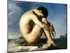 Flandrin: Nude Youth, 1837-Hippolyte Flandrin-Mounted Giclee Print