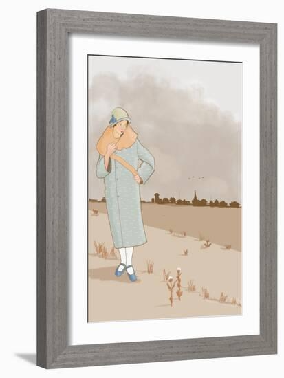 Flapper Fashion, 2022 (Digital)-Roberta Murray-Framed Giclee Print