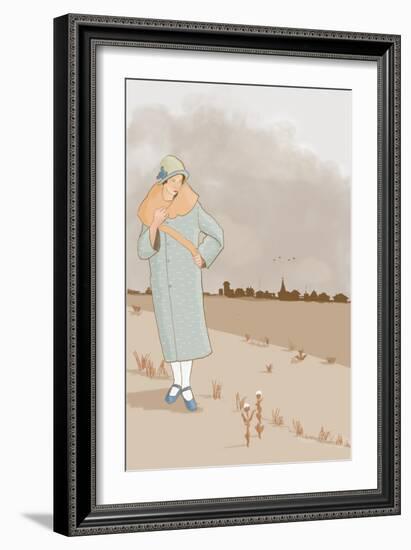 Flapper Fashion, 2022 (Digital)-Roberta Murray-Framed Giclee Print