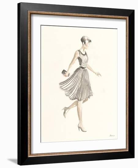 Flapper Fashion - Dotty-Deborah Pearce-Framed Art Print