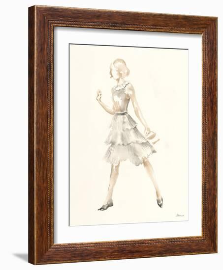 Flapper Fashion - Evelyn-Deborah Pearce-Framed Art Print