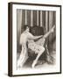 Flapper Rolling Up Stockings-null-Framed Photo