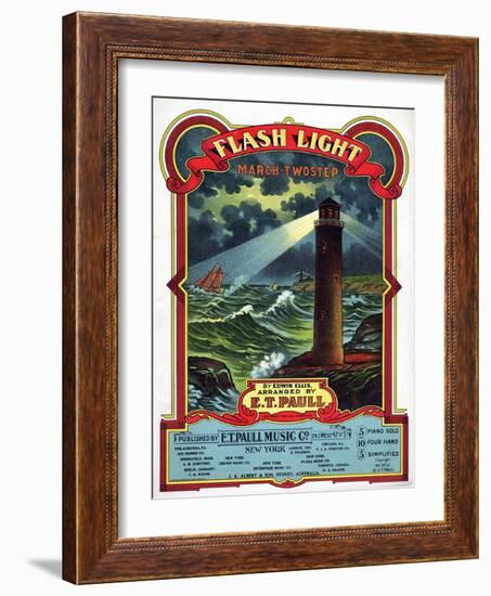 "Flash Light" from the Sheet Music Collection at National Museum of American History-null-Framed Art Print