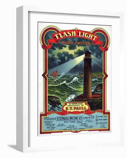 "Flash Light" from the Sheet Music Collection at National Museum of American History-null-Framed Art Print