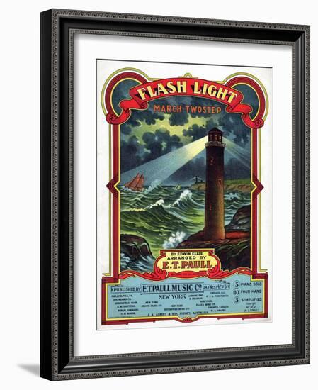 "Flash Light" from the Sheet Music Collection at National Museum of American History-null-Framed Art Print