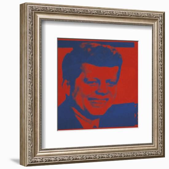 Flash-November 22, 1963, 1968 (red & blue)-Andy Warhol-Framed Art Print