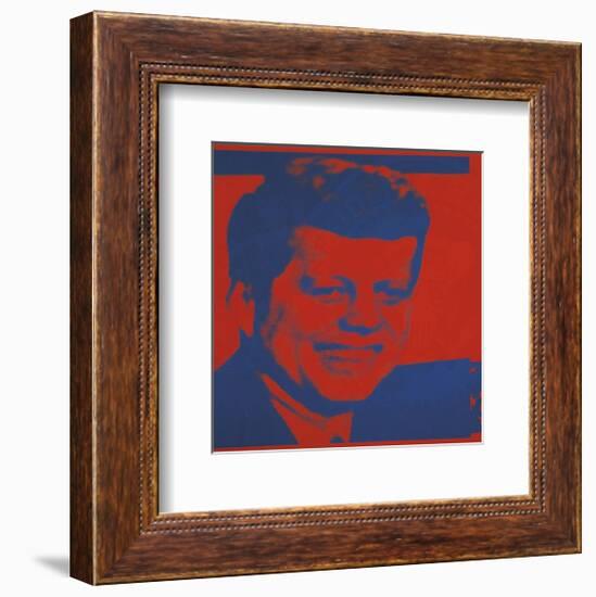 Flash-November 22, 1963, 1968 (red & blue)-Andy Warhol-Framed Art Print