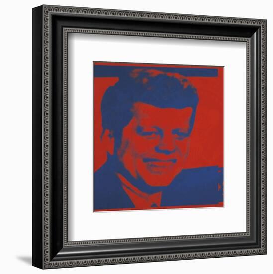 Flash-November 22, 1963, 1968 (red & blue)-Andy Warhol-Framed Art Print