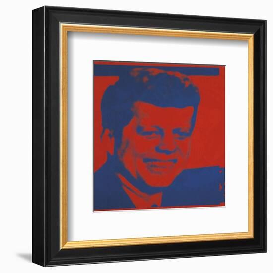 Flash-November 22, 1963, 1968 (red & blue)-Andy Warhol-Framed Art Print