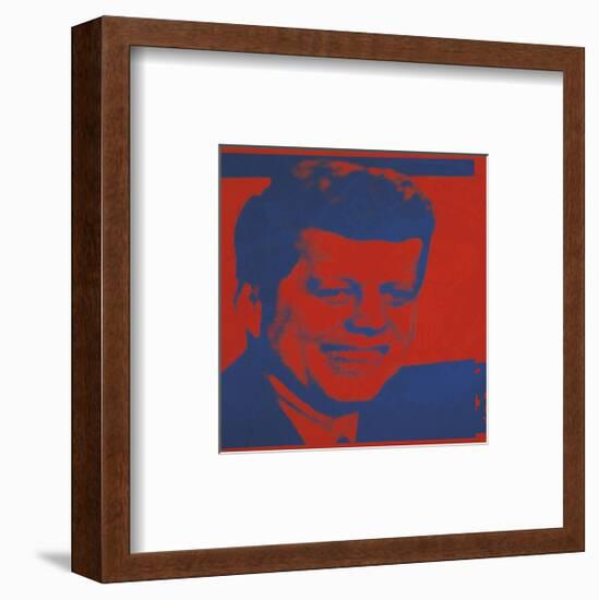 Flash-November 22, 1963, 1968 (red & blue)-Andy Warhol-Framed Art Print