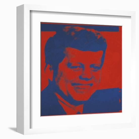 Flash-November 22, 1963, 1968 (red & blue)-Andy Warhol-Framed Art Print