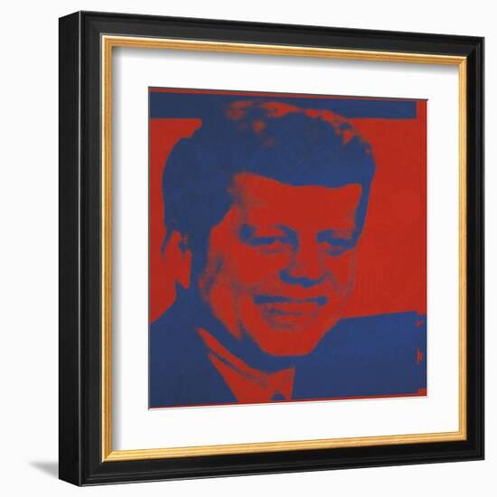 Flash-November 22, 1963, 1968 (red & blue)-Andy Warhol-Framed Art Print