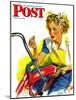 "Flat Bike Tire," Saturday Evening Post Cover, July 24, 1943-Alex Ross-Mounted Giclee Print