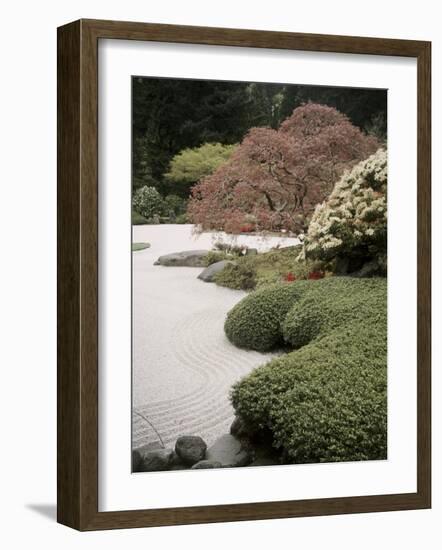 Flat Garden, Japanese Gardens, Portland, Oregon, USA-null-Framed Photographic Print