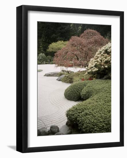 Flat Garden, Japanese Gardens, Portland, Oregon, USA-null-Framed Photographic Print