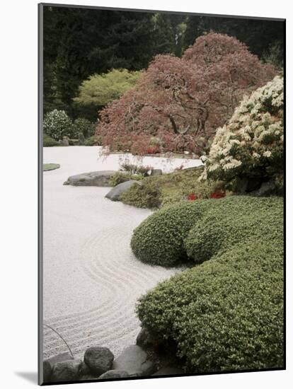 Flat Garden, Japanese Gardens, Portland, Oregon, USA-null-Mounted Photographic Print