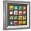 Flat Icons Set for Web and Mobile Applications-ekler-Framed Art Print