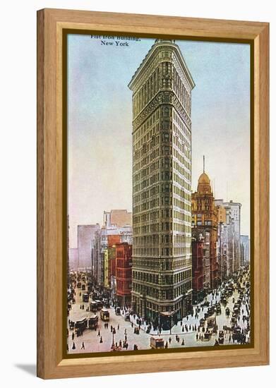 Flat Iron Building, New York City-null-Framed Stretched Canvas