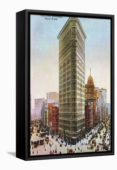 Flat Iron Building, New York City-null-Framed Stretched Canvas