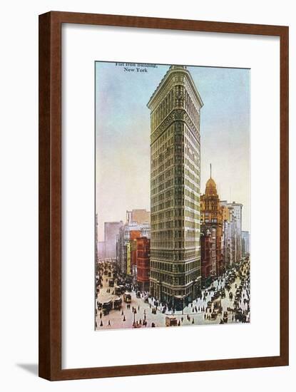 Flat Iron Building, New York City-null-Framed Art Print