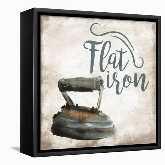 Flat Iron-Jace Grey-Framed Stretched Canvas