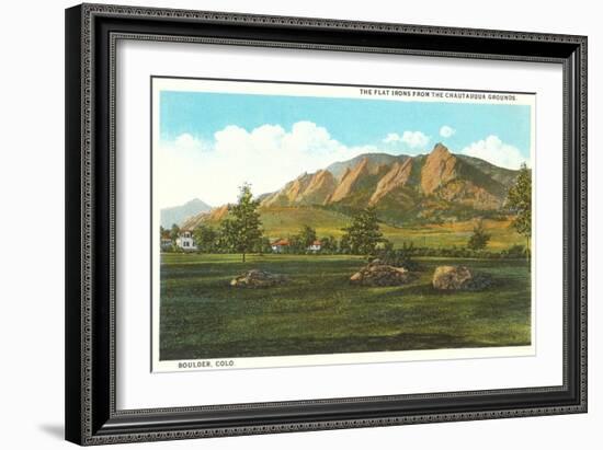 Flat Irons, Boulder, Colorado-null-Framed Art Print