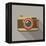 Flat Long Shadow Retro Camera Icon-YasnaTen-Framed Stretched Canvas