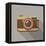 Flat Long Shadow Retro Camera Icon-YasnaTen-Framed Stretched Canvas