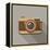 Flat Long Shadow Retro Camera Icon-YasnaTen-Framed Stretched Canvas