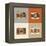 Flat Retro Camera Icons-YasnaTen-Framed Stretched Canvas