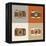 Flat Retro Camera Icons-YasnaTen-Framed Stretched Canvas