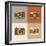 Flat Retro Camera Icons-YasnaTen-Framed Art Print