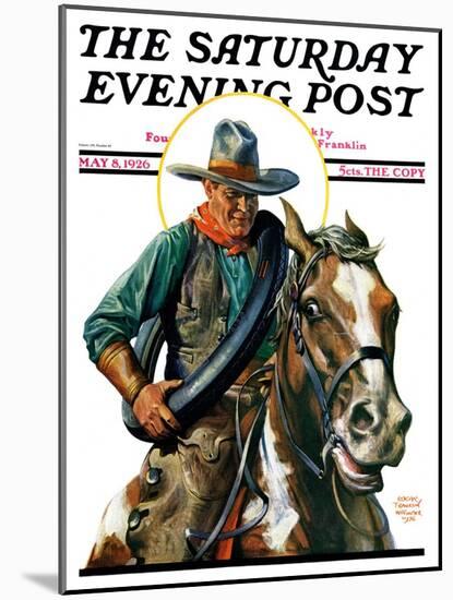 "Flat Tire," Saturday Evening Post Cover, May 8, 1926-Edgar Franklin Wittmack-Mounted Giclee Print