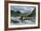 Flatboat of Settlers Descending the Ohio River, 1800s-null-Framed Giclee Print