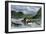 Flatboat of Settlers Descending the Ohio River, 1800s-null-Framed Giclee Print