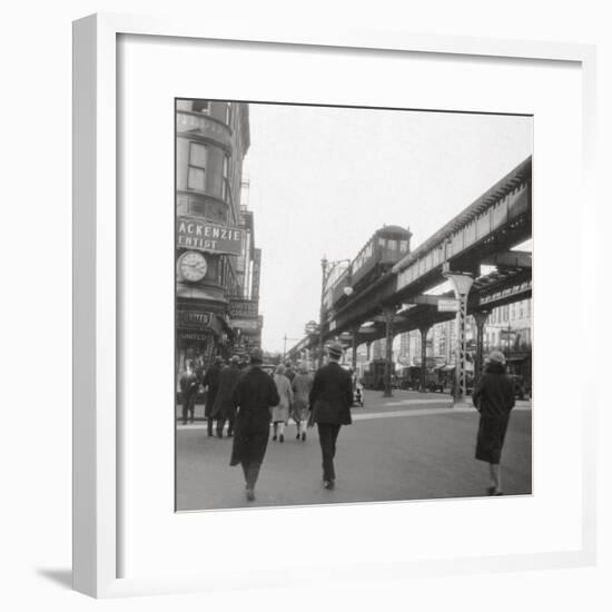 Flatbush Avenue, New York City, USA, 20th Century-J Dearden Holmes-Framed Photographic Print