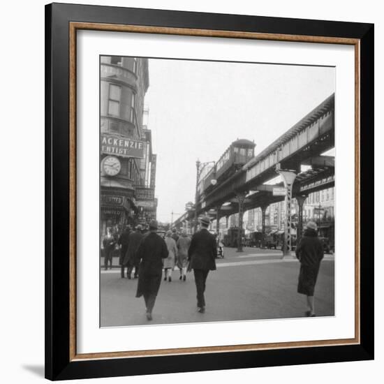 Flatbush Avenue, New York City, USA, 20th Century-J Dearden Holmes-Framed Photographic Print