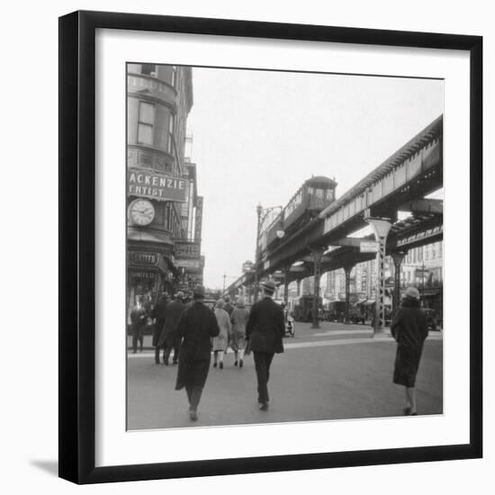 Flatbush Avenue, New York City, USA, 20th Century-J Dearden Holmes-Framed Photographic Print