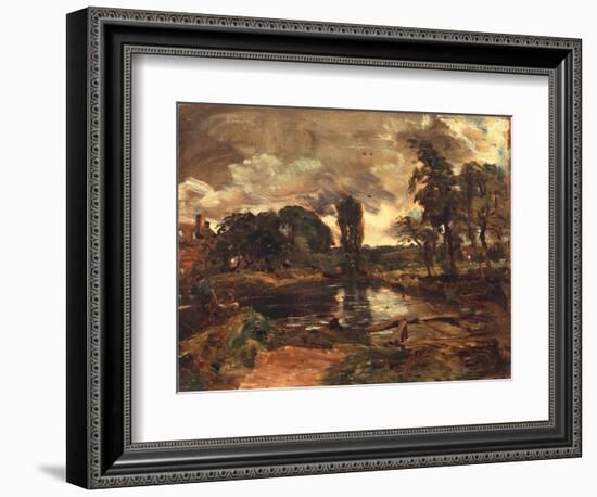 Flatford Mill from the Lock, C.1811-John Constable-Framed Giclee Print