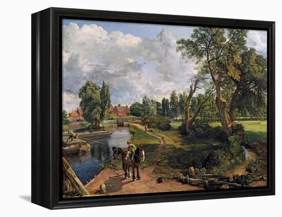 Flatford Mill ('Scene on a Navigable River')-John Constable-Framed Premier Image Canvas